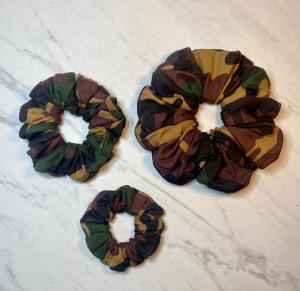 Camo Print Scrunchie