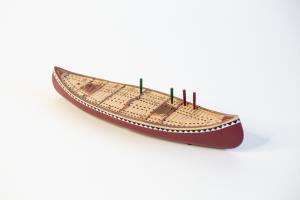 Canoe Cribbage Board