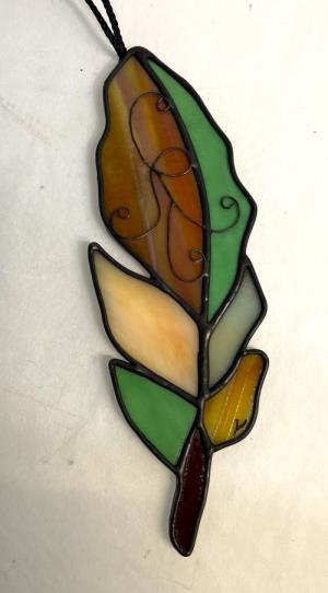 Stained Glass Feather