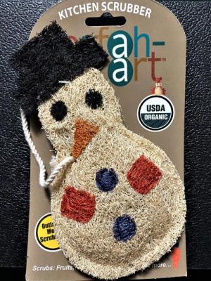 Organic Loofah - Snowman