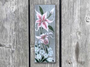 Stargazer Lily Tile Wall Art