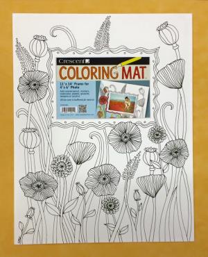 11x14 Flower Garden Coloring Mat