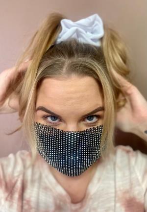 Rhinestone Face Masks