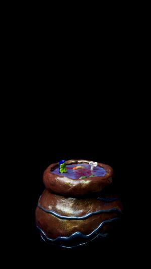 Copper Cauldron Stash Jar