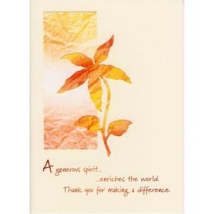 Card - A Generous Spirit...