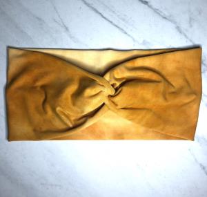 Mom and Me Headband - Mustard Tie Dye
