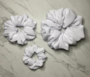 Classic White Scrunchie