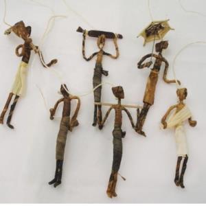 Banana Fibre Person Ornament