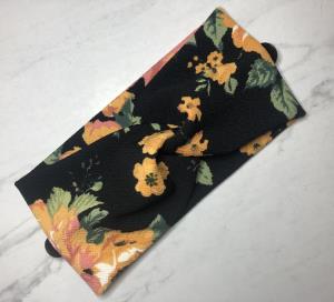 Mom and Me Headband - Mustard Floral