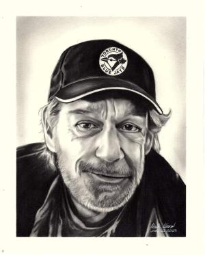 Commission Custom 8x10" Black and White Human Portrait Drawing (Single Person)