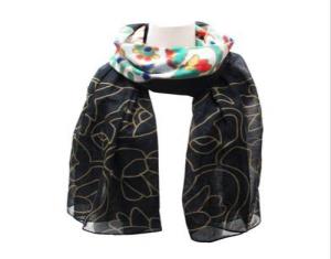 Dawn Oman Spring Bear Artist Scarf
