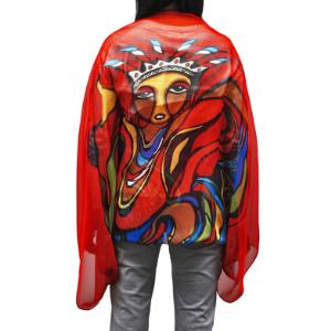 Daphne Odjig Pow Wow Dancer Cape Scarf