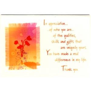 Card - In Appreciation...