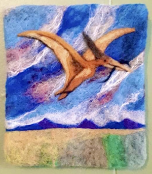 Dino in flight