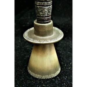 Soapstone Candle Holder - Brown Ridge (Pair)