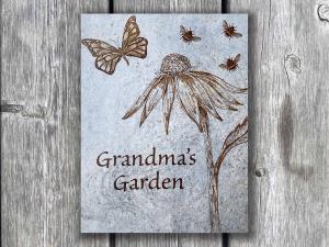 Coneflower Personalized 6X8 Garden Tile