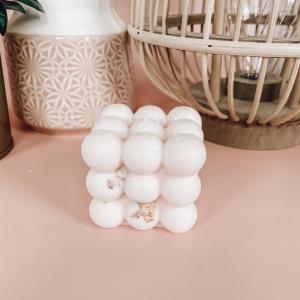 Elegant Cube Bubble Candle