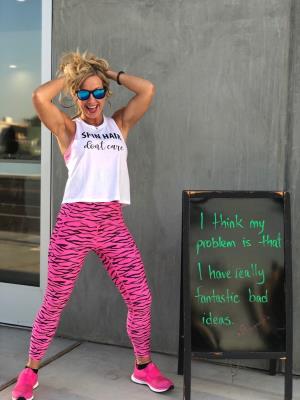 SPIN HAIR DON'T CARE | CROPPED TANK TOP