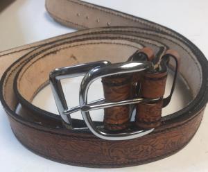 Men's leather belt