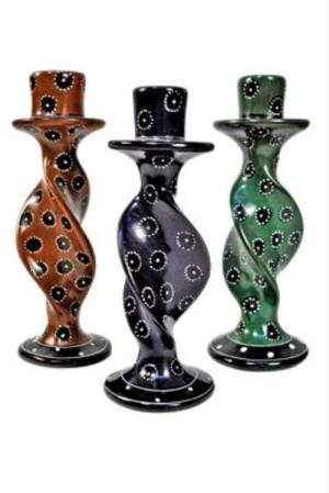 Soap Stone Candle Holders (pair)