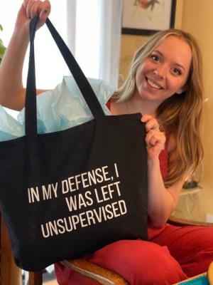 IN MY DEFENSE... | JUMBO TOTE