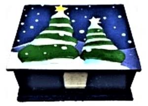 Mr. Ellie Pooh Christmas Square Paper Holder - Assorted