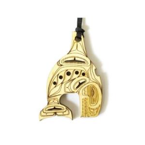 Reclaimed Pine Renewal Spirits Ornament - Whale