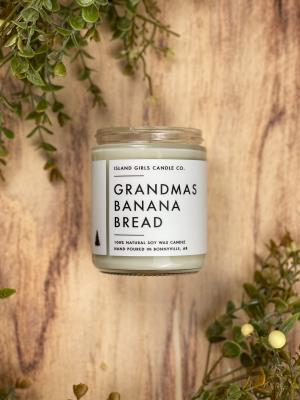 Grandmas Banana Bread 8oz Coconut Soy Candle
