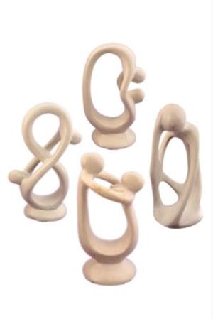Soapstone Mini Abstract Figure - Natural