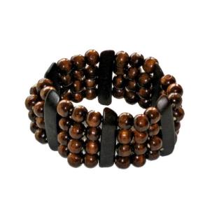 4 Strand Wood Bracelet