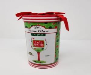 Epic Christmas Wine Glass