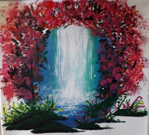 Waterfall in circle