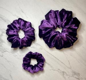 Purple Velvet Scrunchie