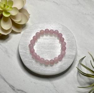 Matte Rose Quartz Bracelet