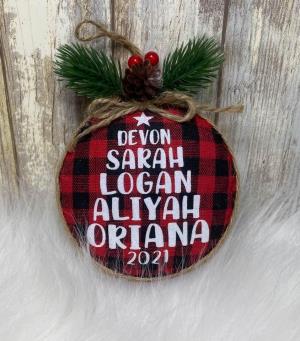 Personalized Family Christmas Ornament