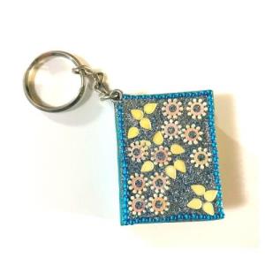 Sequin Book Keychain