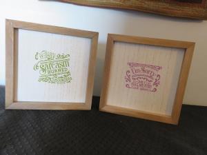 Sassy wooden block signs