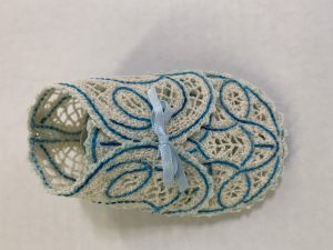 Blue Baby Bootee