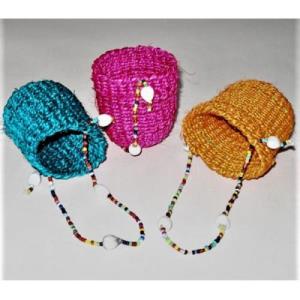 Basket Ornament with Beads - Kenya
