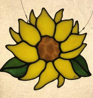 Stained Glass Sunflower