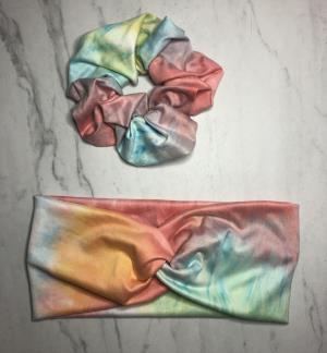 Mom and Me Headband - Pastel Tie Dye
