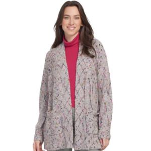 Tops - Knitted Cardigan with Pockets