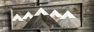 Barnboard Mountain Range 5 Peak Large