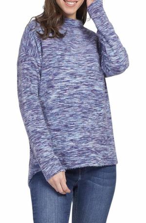 Tops - Mock Neck Top w/Back Slit