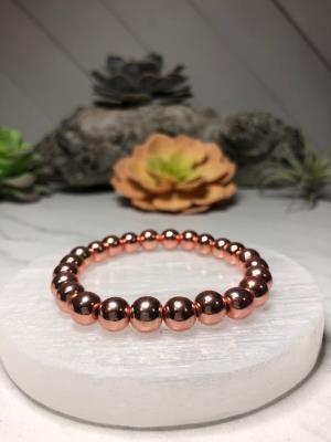 Rose Gold Hematite Bracelet