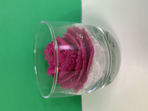 Lace Rose in Glass