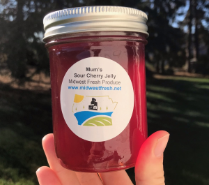 Mums Sour Cherry Jelly  (250ml jar)