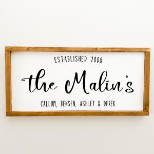 Family Name Sign