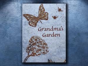 Hydrangea Personalized 6X8 Garden Tile