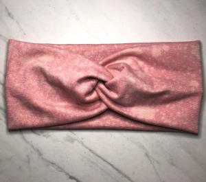 Mom and Me Headband - Pink Acid Wash